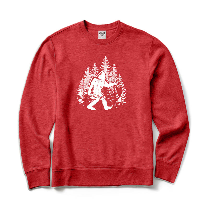 Bigfoot Fishing Crewneck Sweatshirt