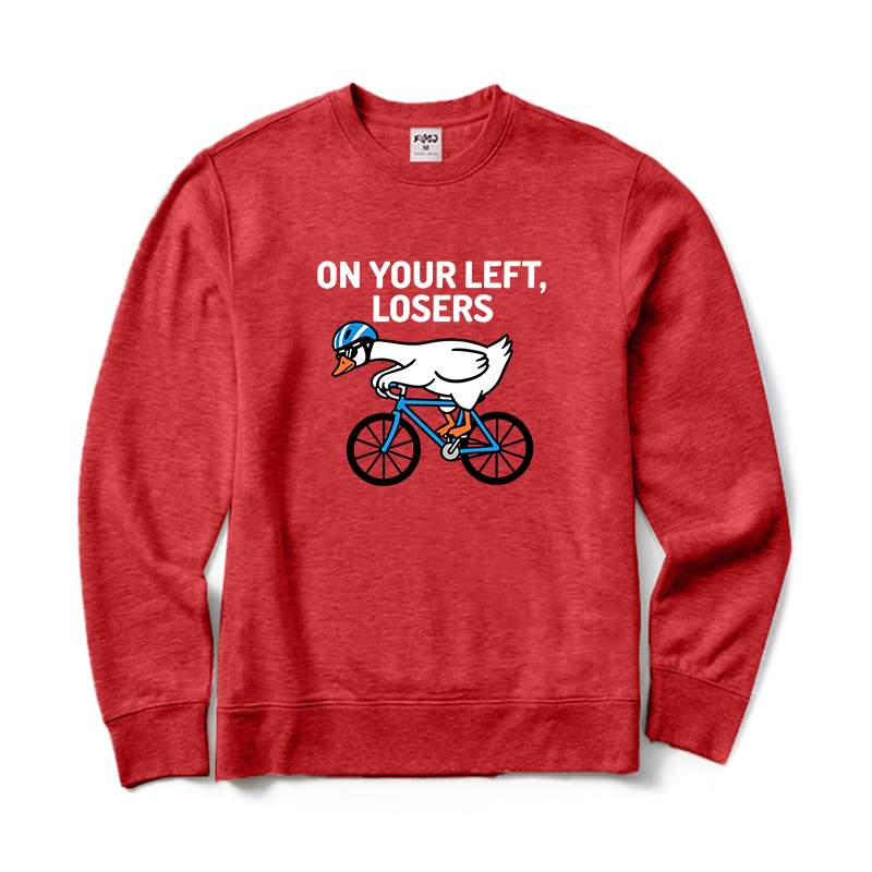 On Your Left Losers Cycling Crewneck Sweatshirt