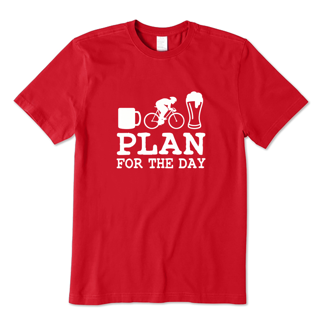 Coffee Bike Beer My Plan for The Day T-shirt