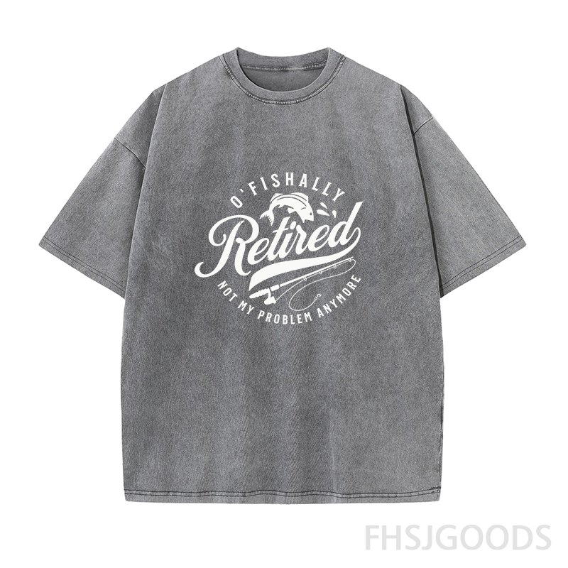 O’Fishally Retired Unisex Distressed T-Shirt
