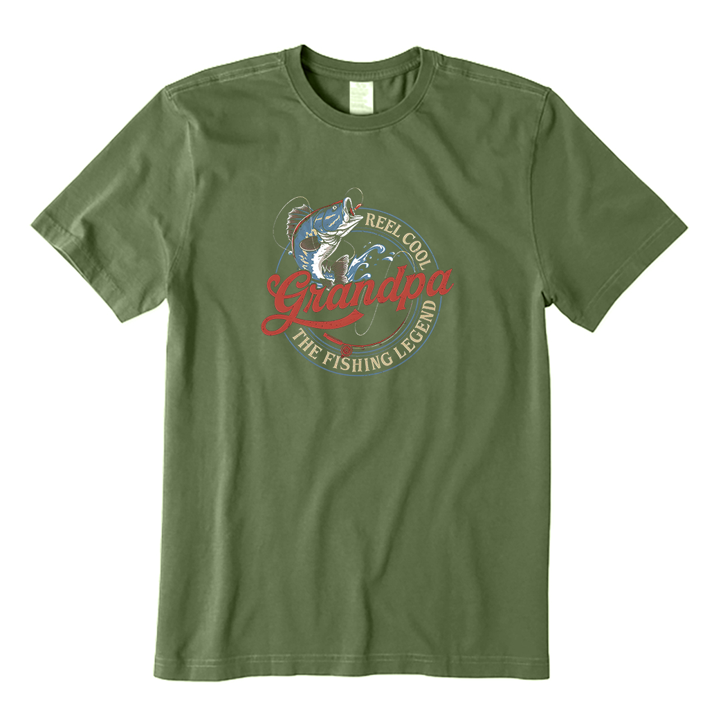 Reel Cool Grandpa Fishing T-Shirt