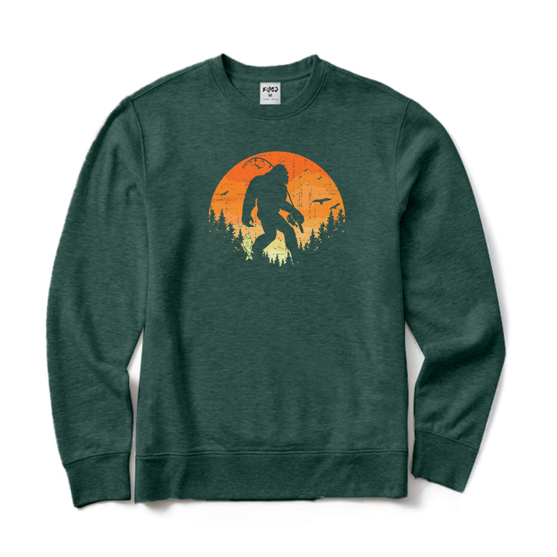 Bigfoot Fishing Crewneck Sweatshirt