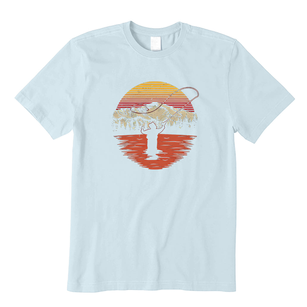 Vintage Fly Fishing Sun Set T-Shirt