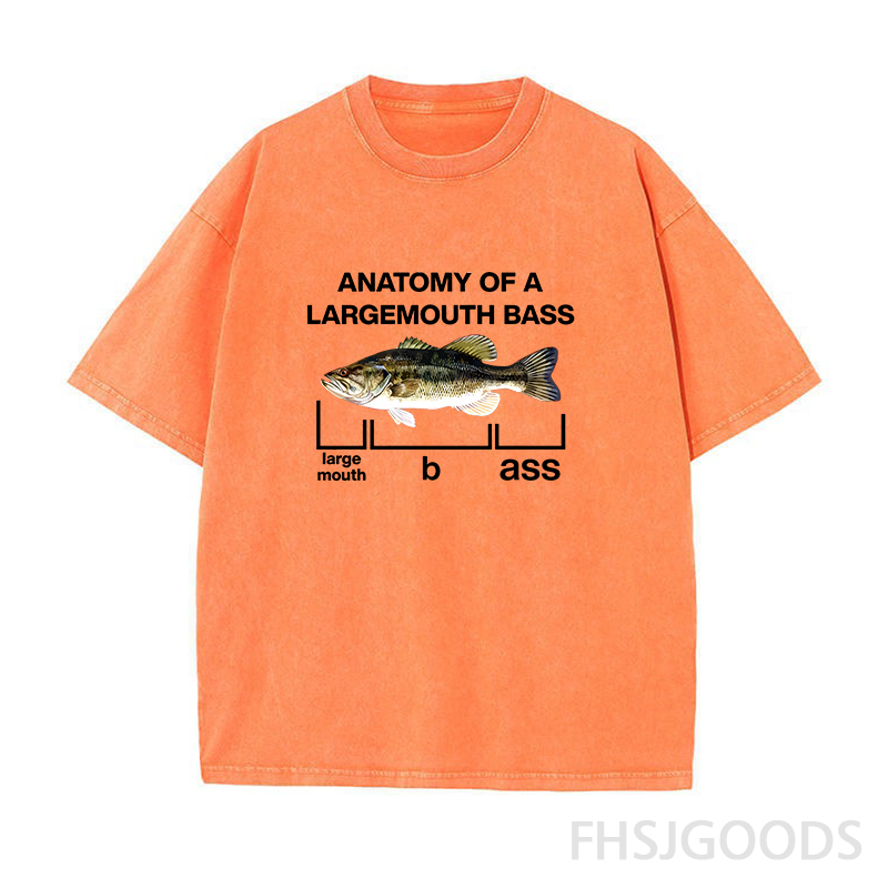 Anatomy Of A Large Mouth Bass Fish Unisex Distressed T-Shirt