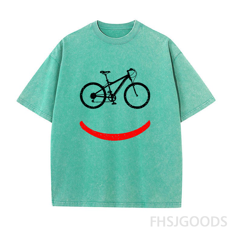 Bicycle Rider Unisex Distressed T-Shirt