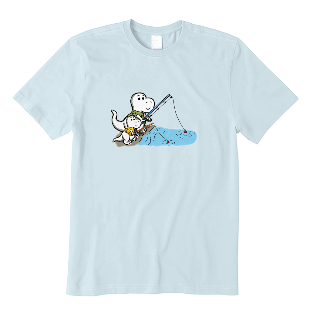 Dinosaur Fishing Day T-shirt