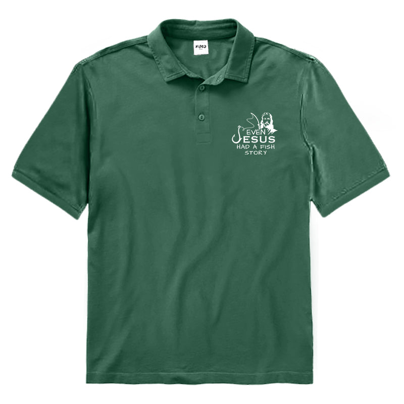 Even Jesus Had A Fish Story Polo Shirt