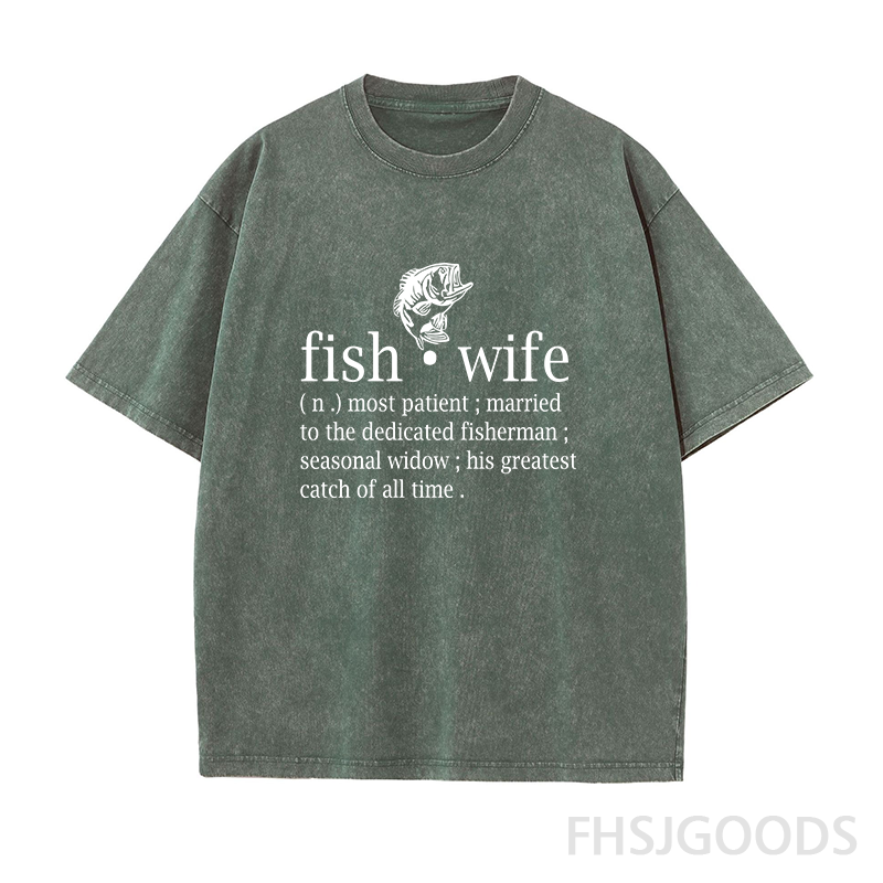 Fish Wife Unisex Distressed T-Shirt