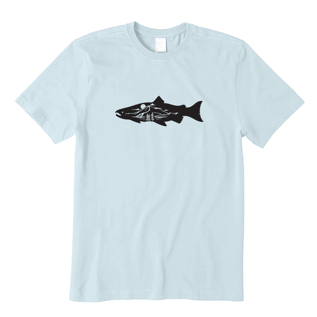 Fish and Landscape Trees T-Shirt