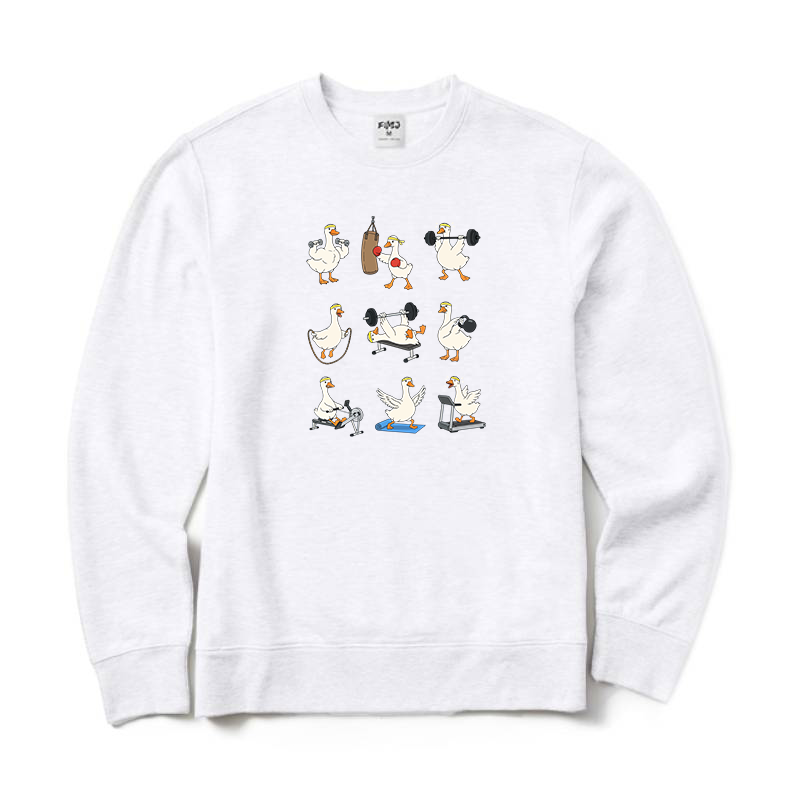 Funny Goose Workout Crewneck Sweatshirt