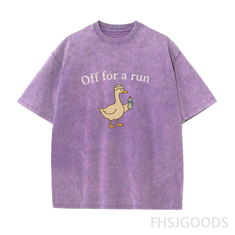 Off for A Run Unisex Distressed T-Shirt