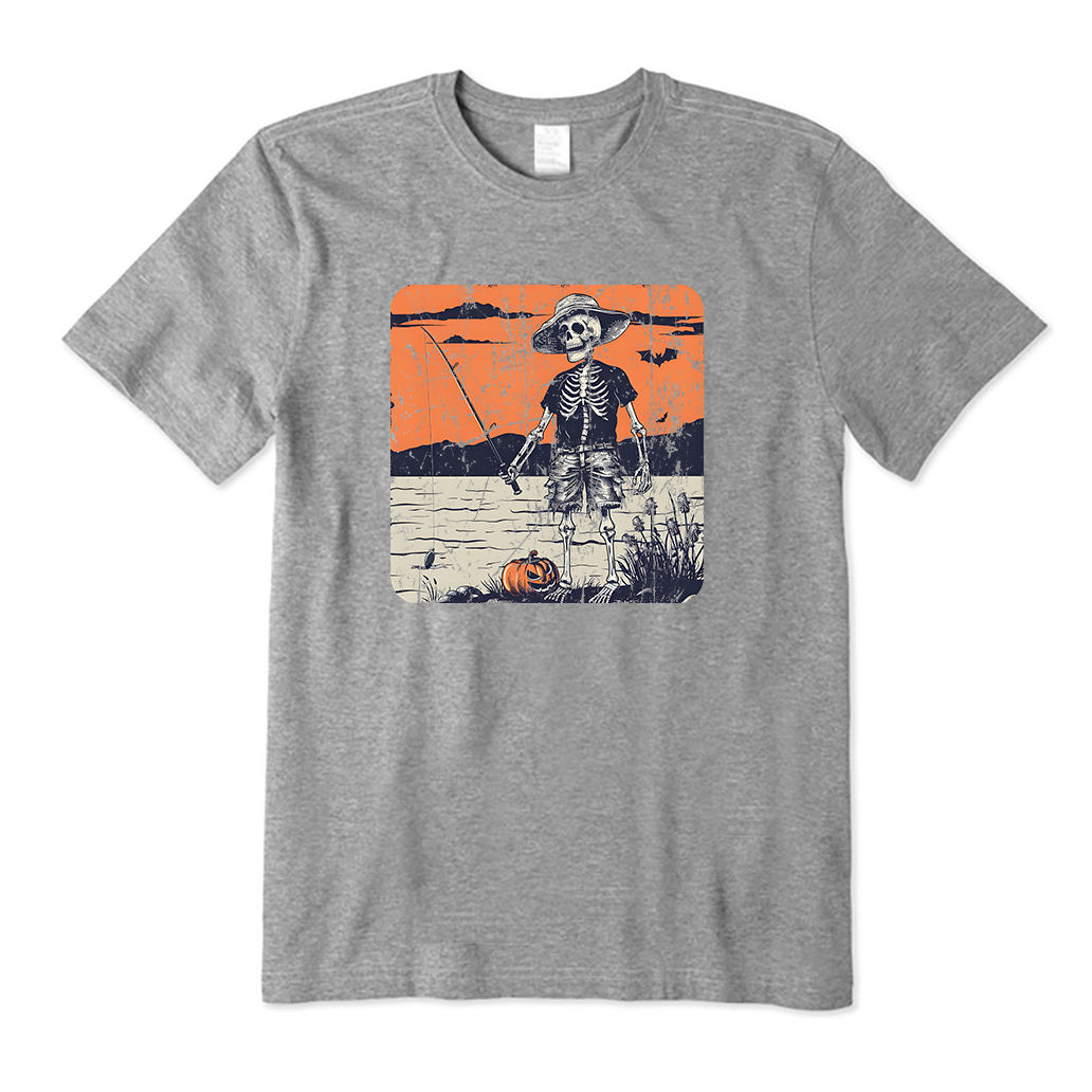 Skeleton Fishing T-Shirt