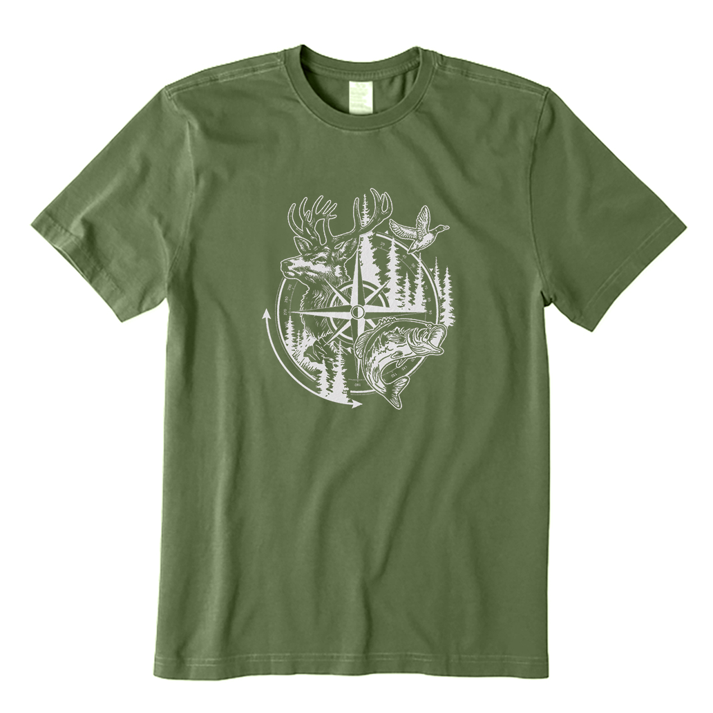 Deer Duck Fishing T-Shirt