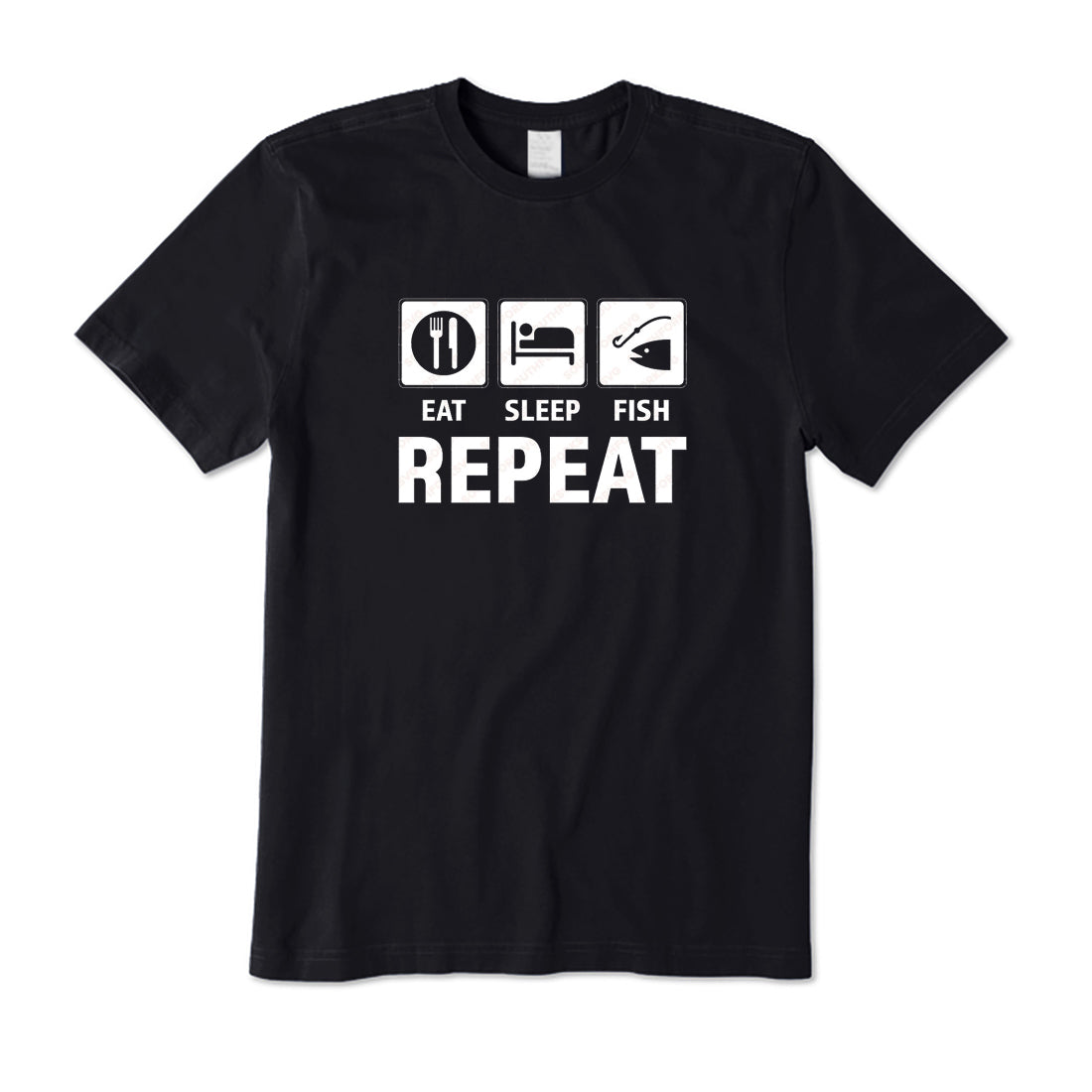 EAT Sleep Fish Repeat T-Shirt