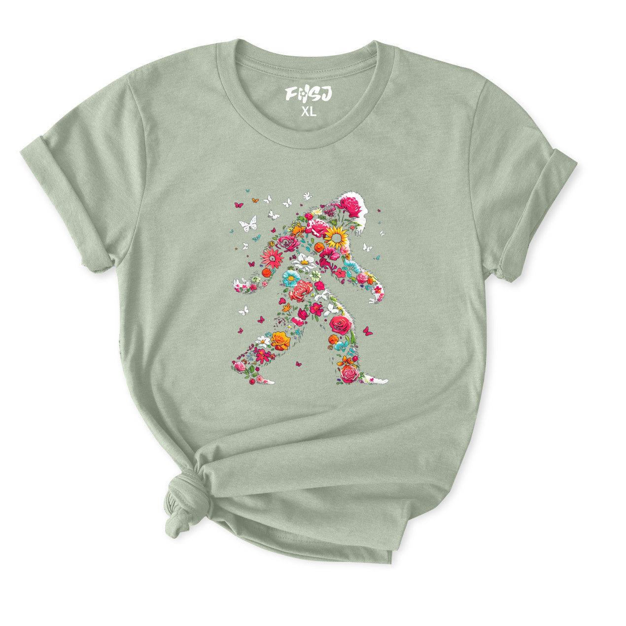 Floral Forest Bigfoot T-Shirt for Women