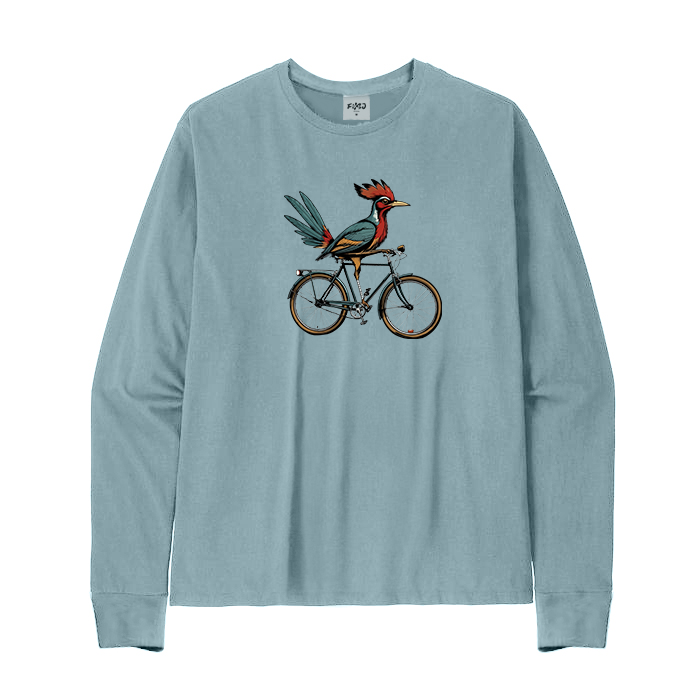 Retro Roadrunner Bicycle Long Sleeve T-Shirt