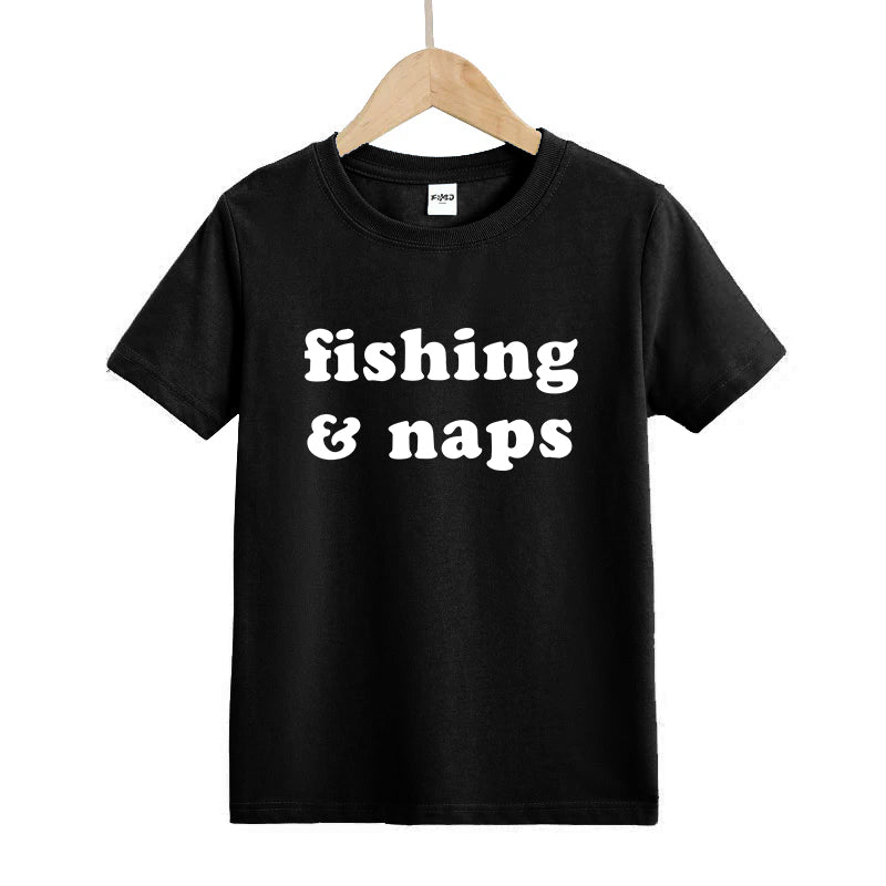Fishing and Naps Kids T-Shirt