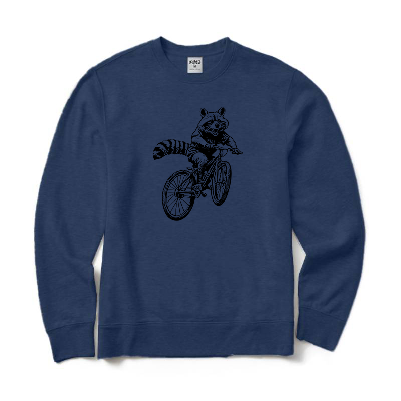 Mountain Biking Raccoon Sweatshirt