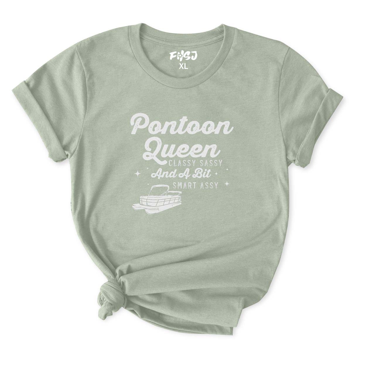 Pontoon Queen Classy Sassy and A Bit Smart Assy T-Shirt for Women