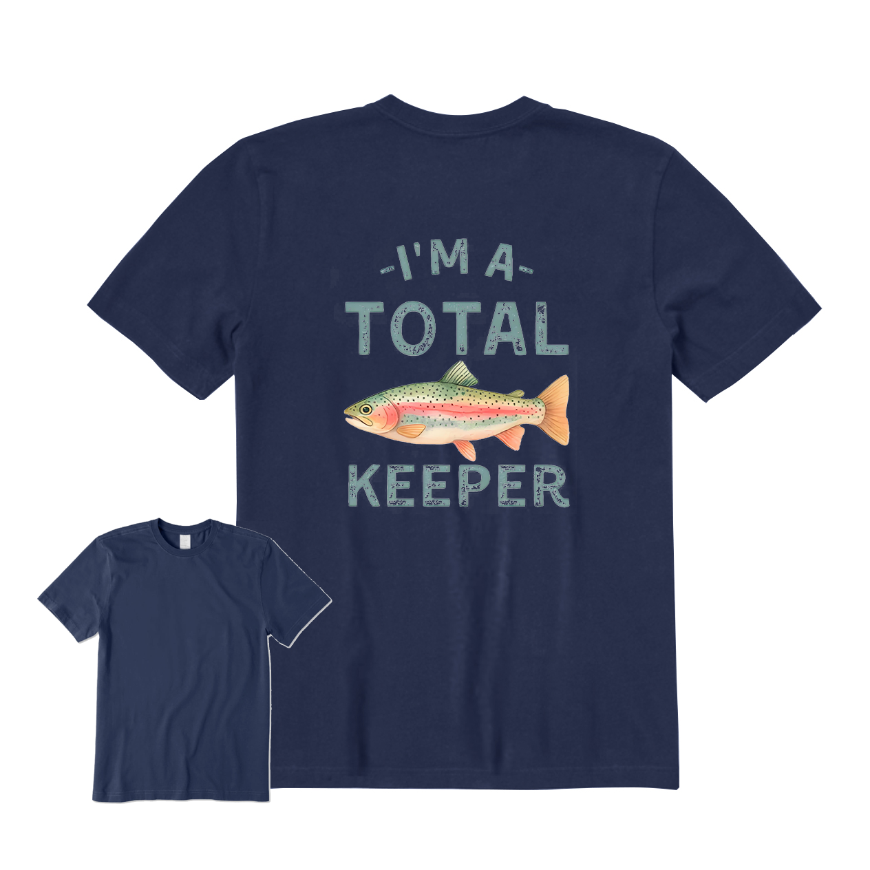 Total Keeper Fish Back Graphic T-Shirt