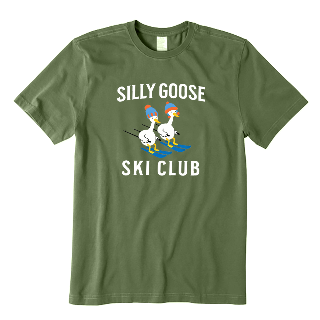 Silly Goose Ski Club Skiing T-shirt