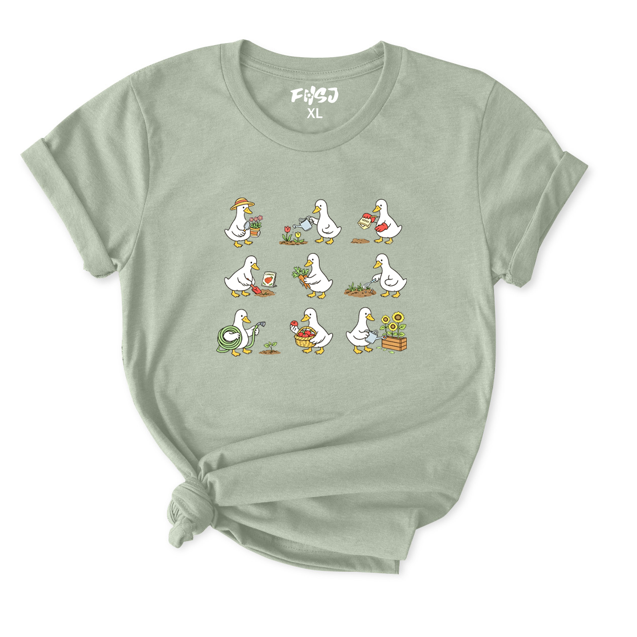Cute Goose Gardener T-Shirt for Women