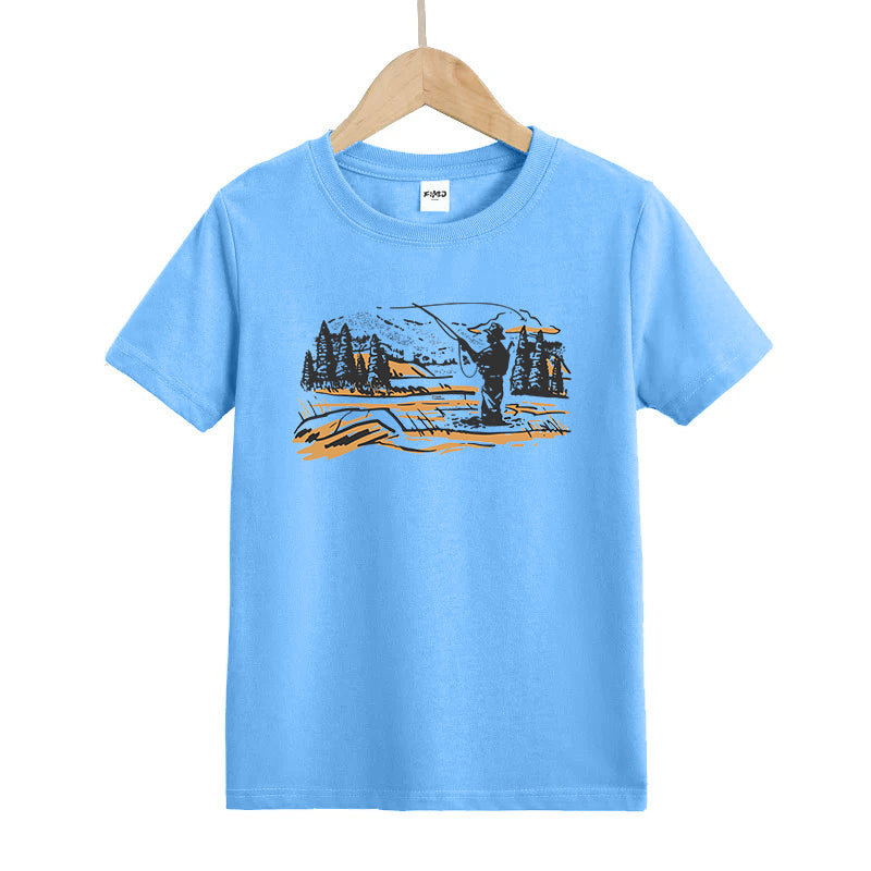 Fishing in The Water Kids T-Shirt