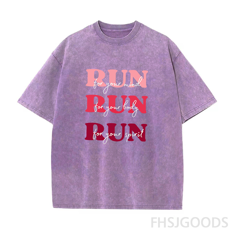 Run For Your Mind Unisex Distressed T-Shirt