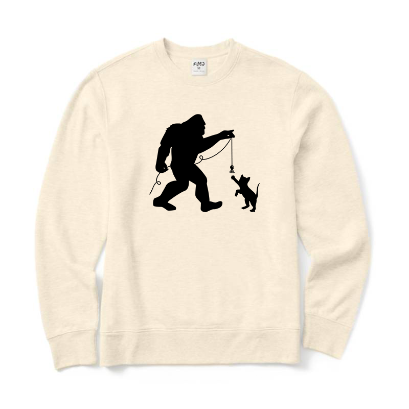 Bigfoot and Kitten Sweatshirt