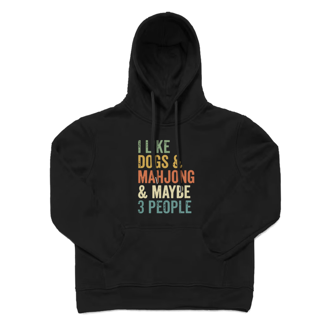 I Like Dogs & Mahjong & Maybe 3 People Hoodie