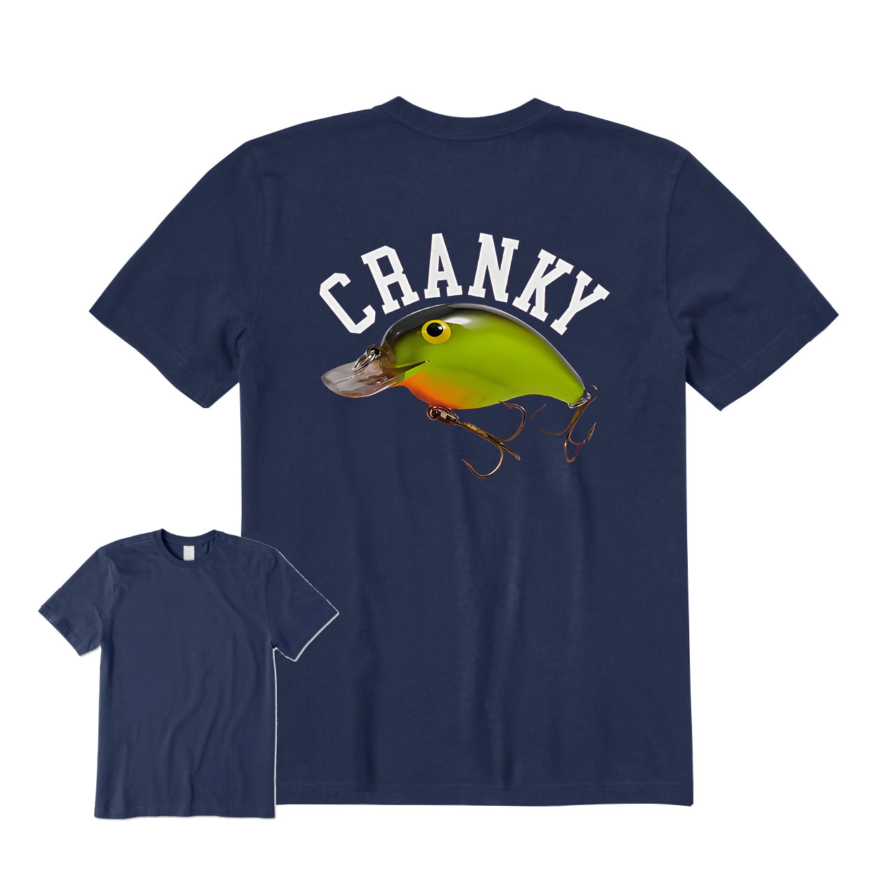 Cranky Crankbait Back Graphic T-Shirt