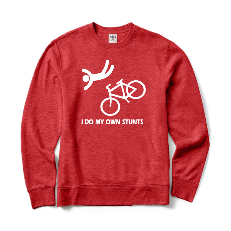 Funny Bike Stunt Crewneck Sweatshirt