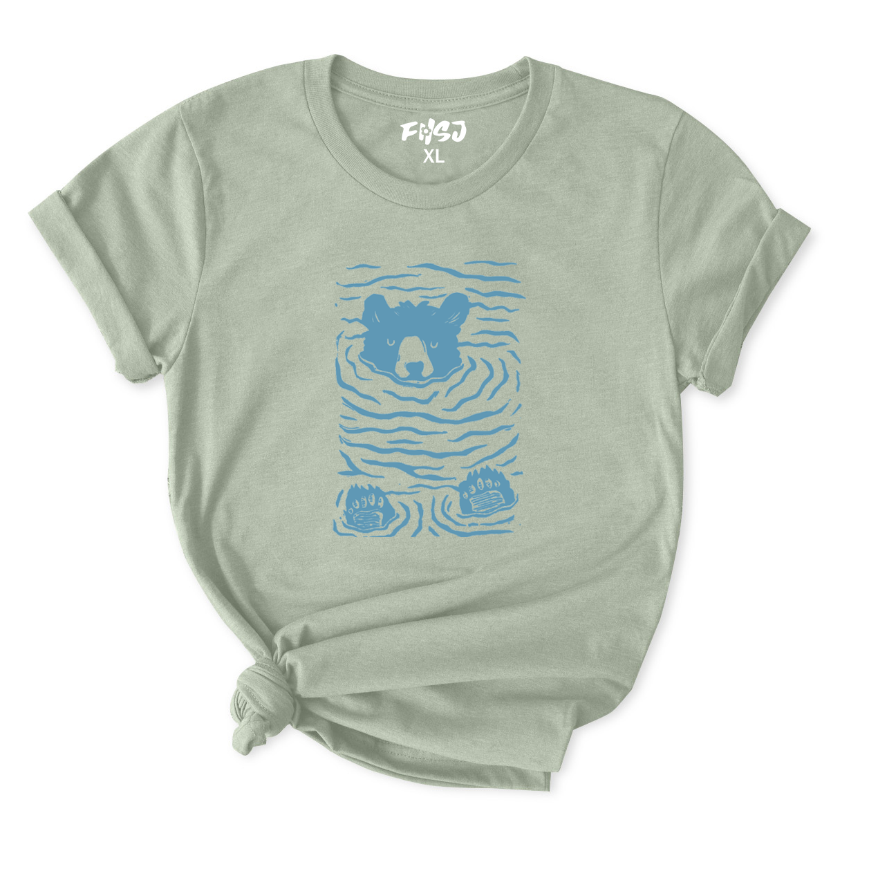 Swimming Bear T-Shirt for Women