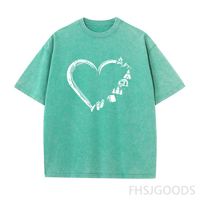 Camp Lover Unisex Distressed T-Shirt