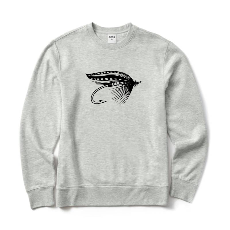 Fly Fishing Dry Fly Crewneck Sweatshirt