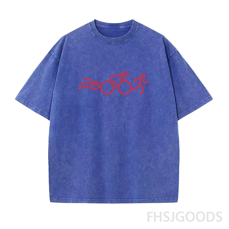 Triathlon Unisex Distressed T-Shirt