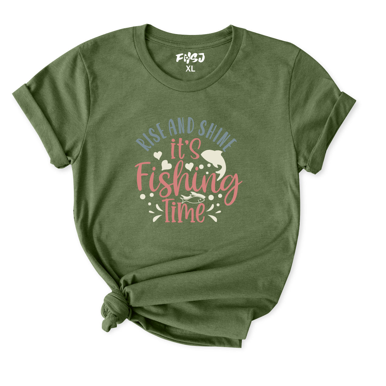 Rise and Shine It's Fishing Time T-Shirt for Women