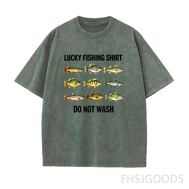 Lucky Fishing Unisex Distressed T-Shirt