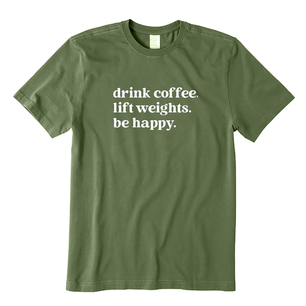 Drink Coffee Lift Weights T-shirt