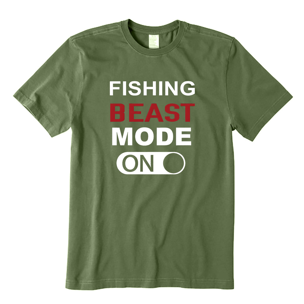 Fishing Beast Mode On T-Shirt