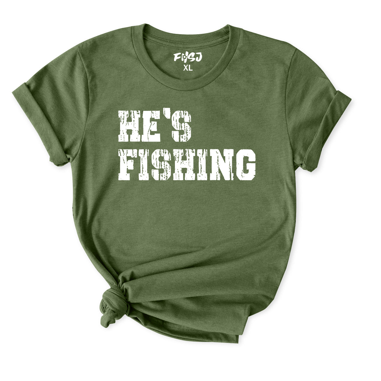 He's Fishing T-Shirt for Women