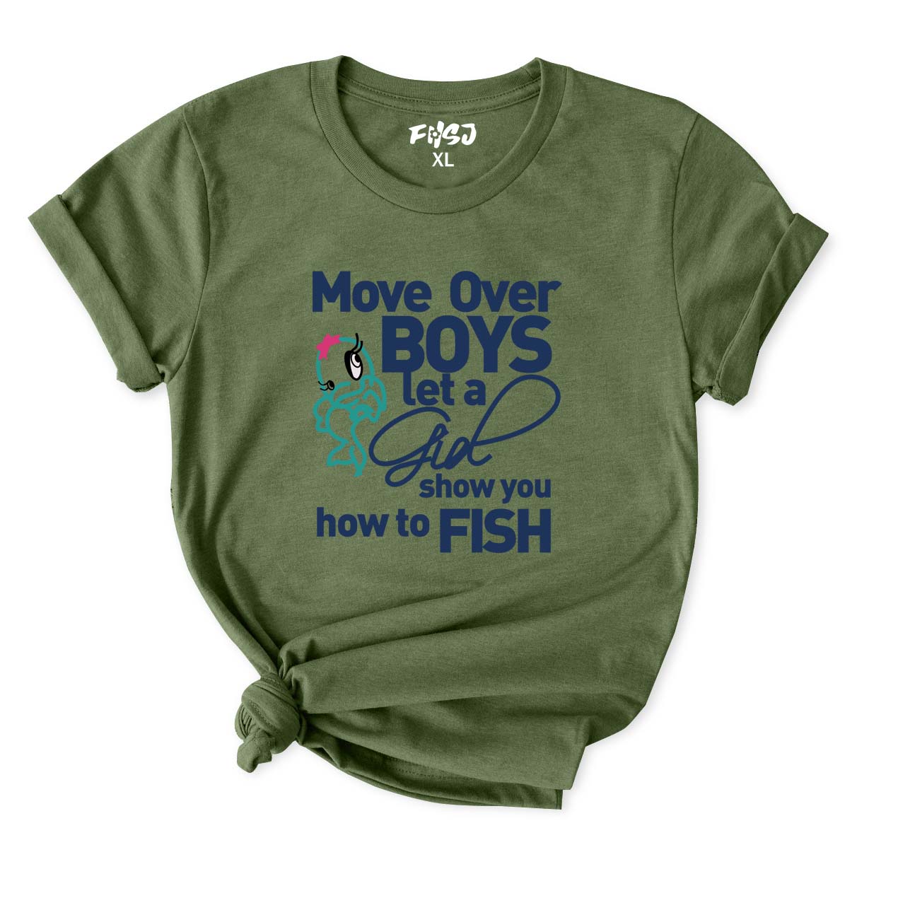 Move Over Boys Let A Girl Show You How To Fish T-Shirt for Women