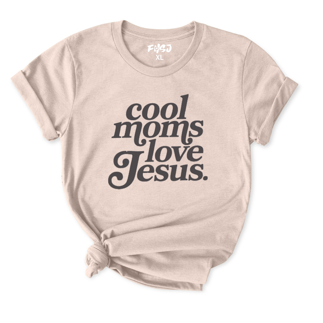 Cool Moms Love Jesus T-Shirt for Women
