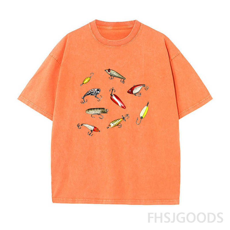 Fishing Lures Unisex Distressed T-Shirt