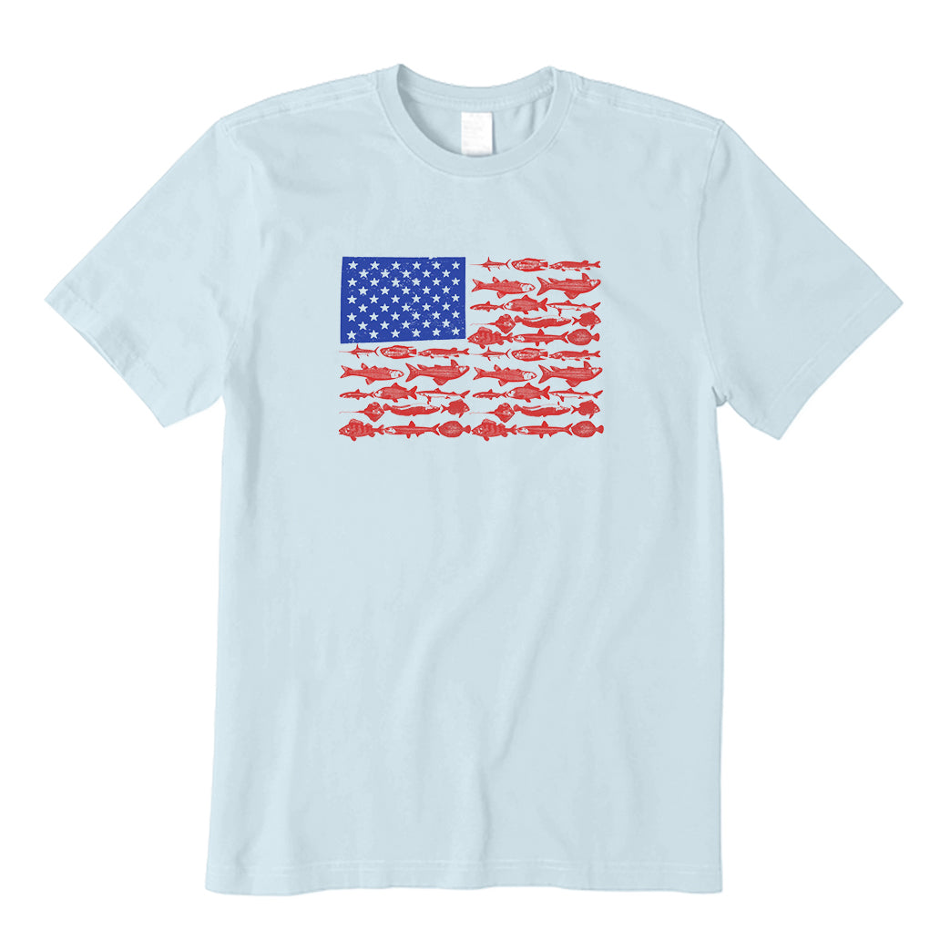 American Flag Fishing T-Shirt