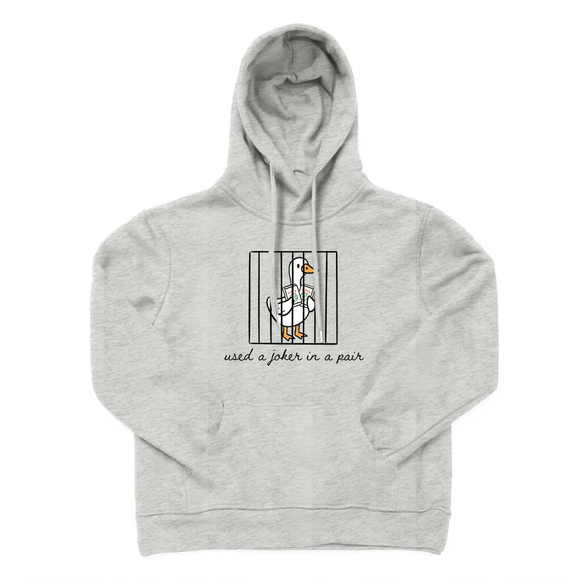 Used A Joker in A Pair Mahjong Goose Hoodie
