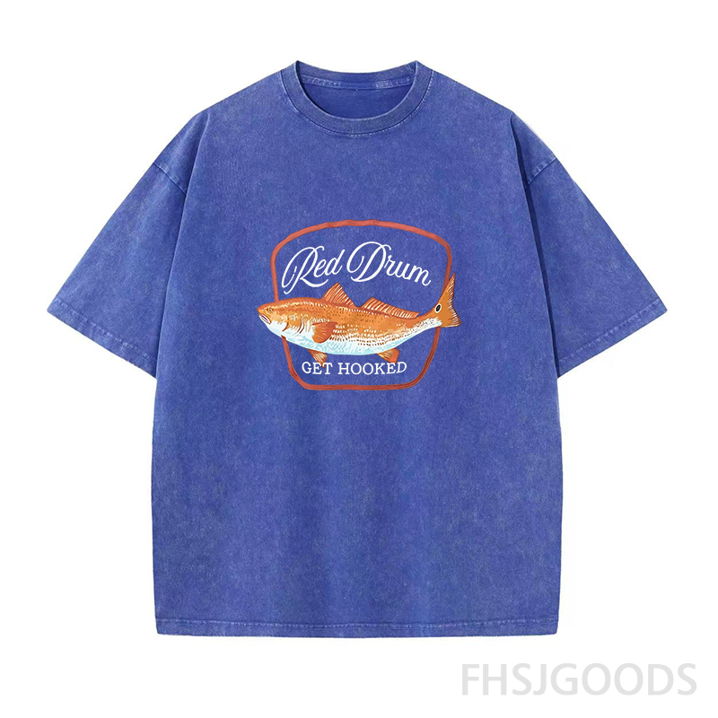 Red Drum Get Hooked Unisex Distressed T-Shirt