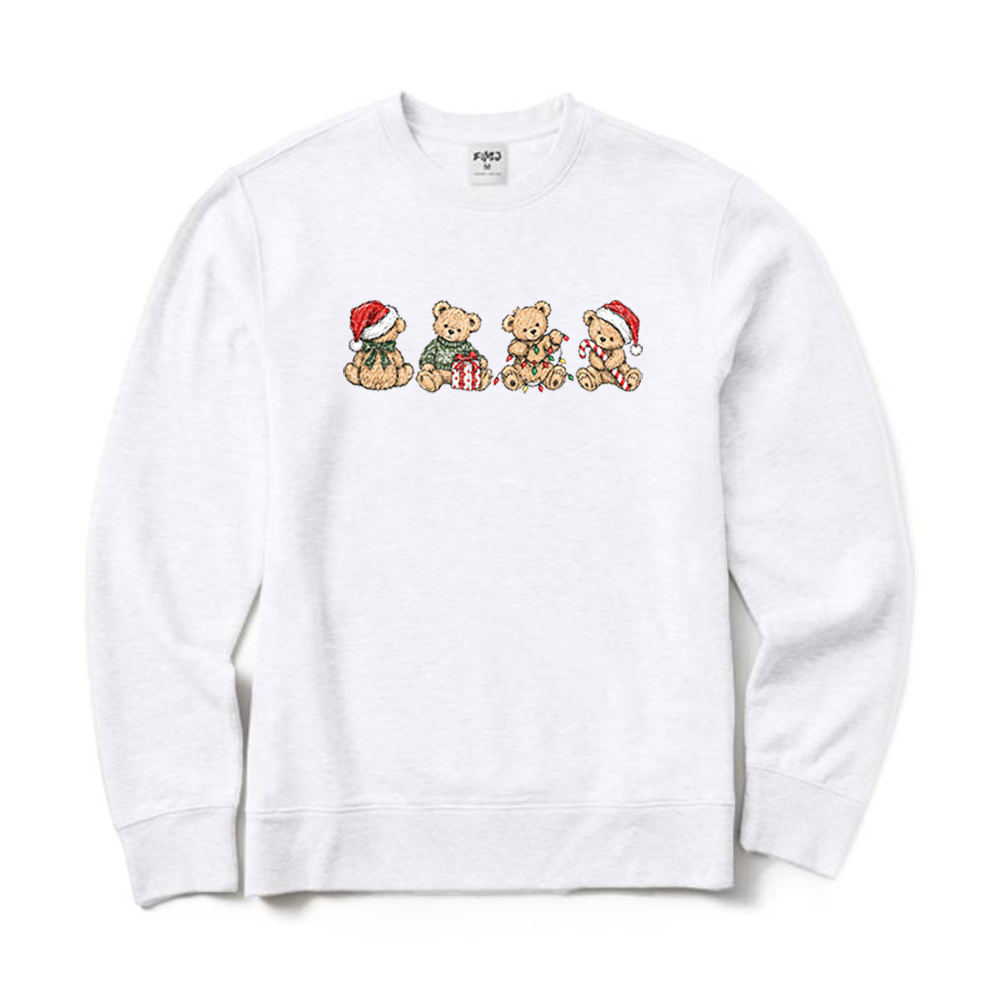 Christmas Bears Graphic Crewneck Sweatshirt