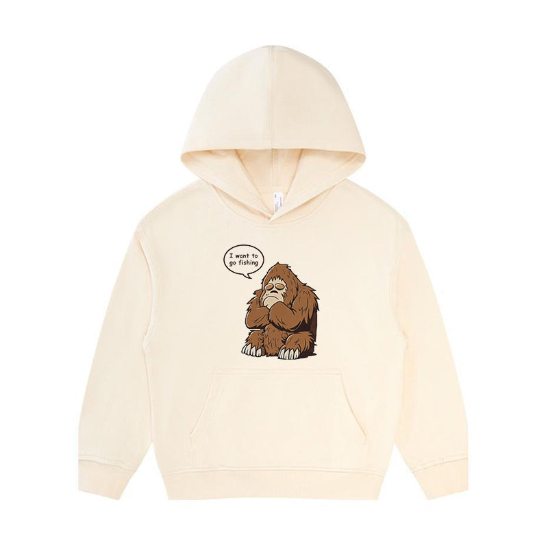 I Want To Go Fishing Kid's Hoodie