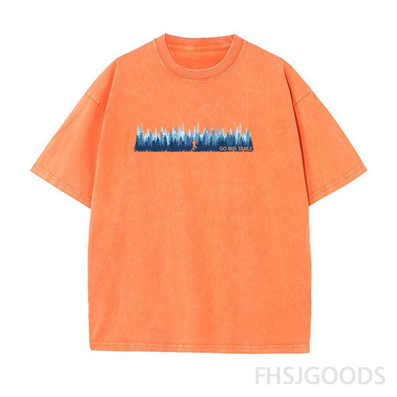 Go Run Trails Unisex Distressed T-Shirt